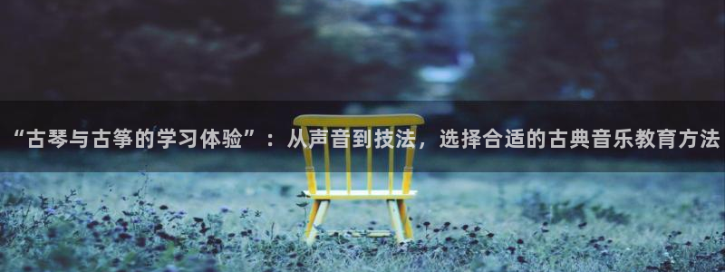 凯发k8客户端:“古琴与古筝的学习体验”:从声音到技法,选择