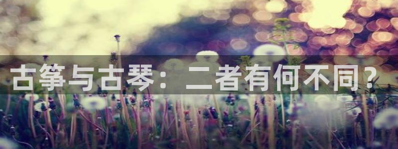 凯发平台敌7O777:古筝与古琴:二者有何不同?